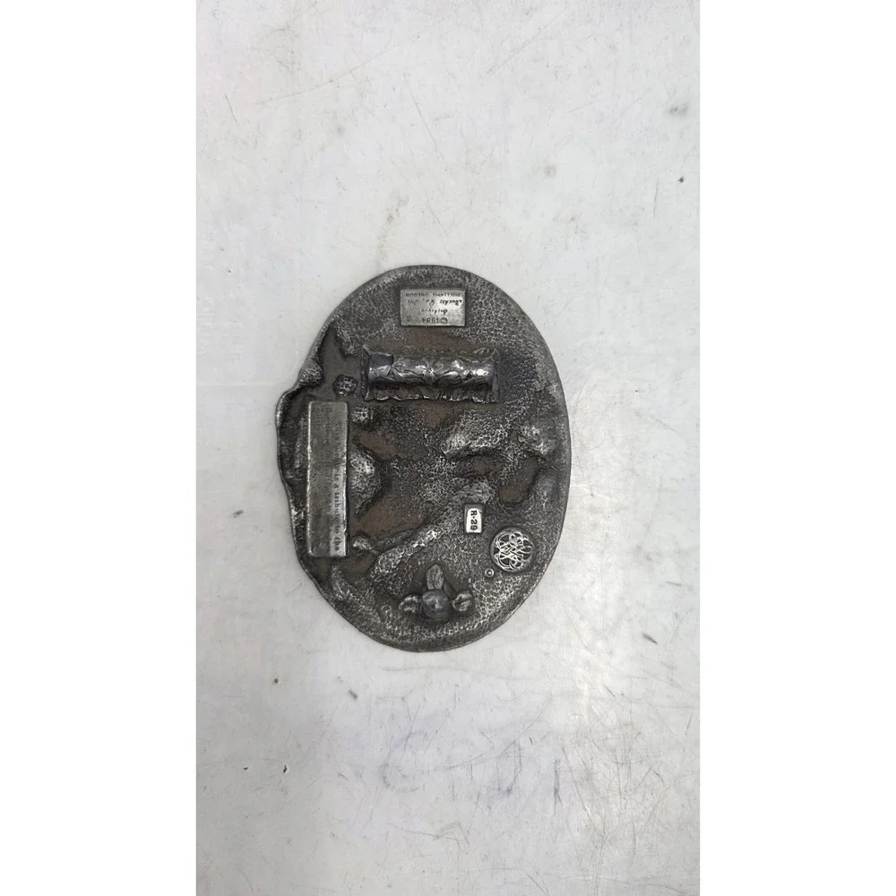 Siskiyou American Indian Belt Buckle 1984 R-29 - Tribute Indian Spirit As Is